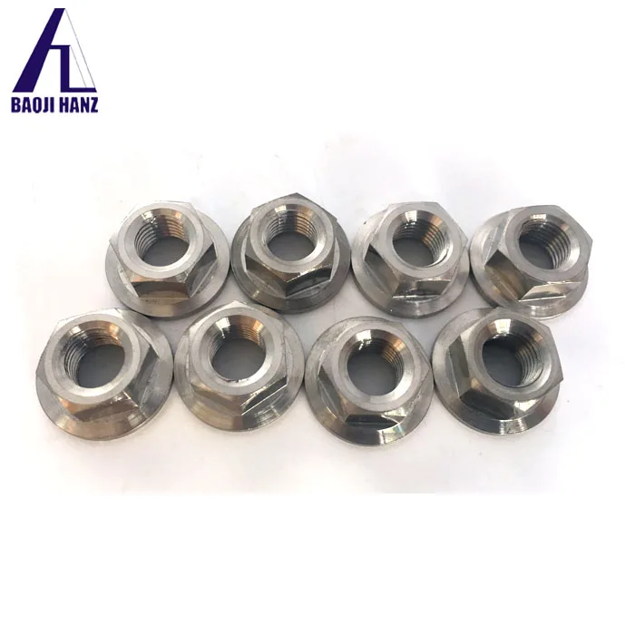 Titanium Grade 5 fasteners DIN6923 titanium hex flange nuts