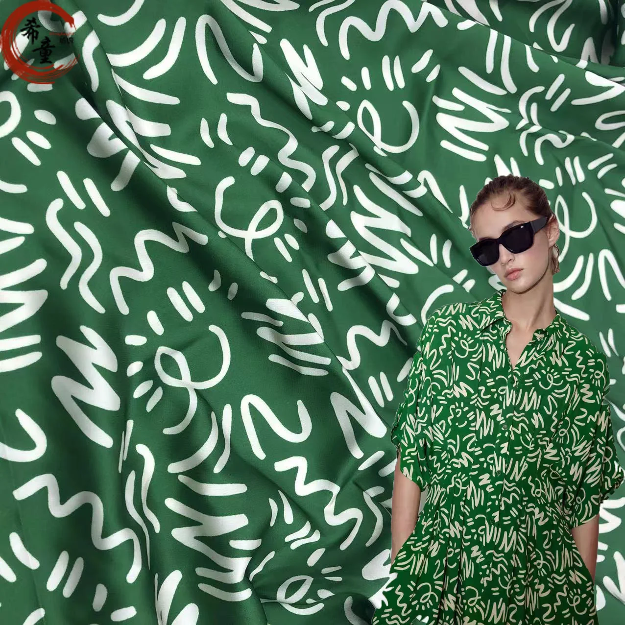 New Arrival Soft and Cool Hand Feeling Custom Floral Stretch Digital Printed Satin Fabric for Shirts or Dress