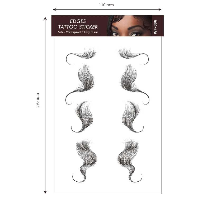 Baby Hair Tattoo Sticker Temporary Tattoo Baby Hair Edge