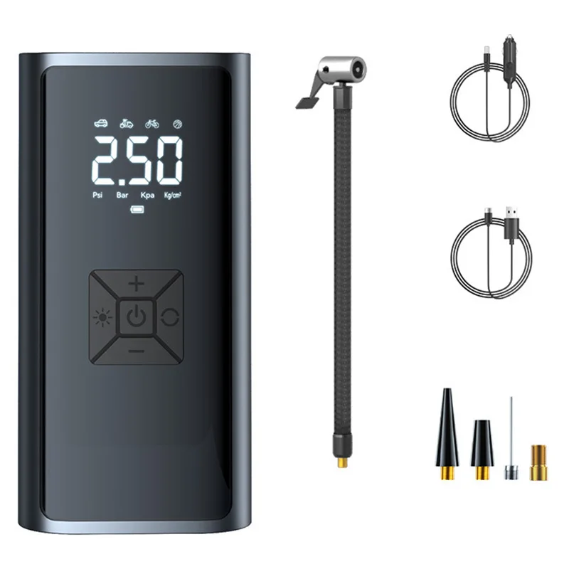 Inflate the tires Cordless Mini Car Tire Digital Inflator Air Compressor 7.4V Auto Inflatable Electric Tire Display Inflator