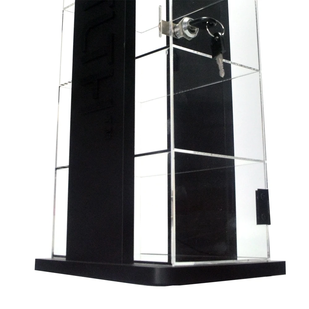 best seller factory Custom RGB LED Acrylic cigarette Tobacco Display showcase Retail Store Desktop Cigarette Smoke Display stand