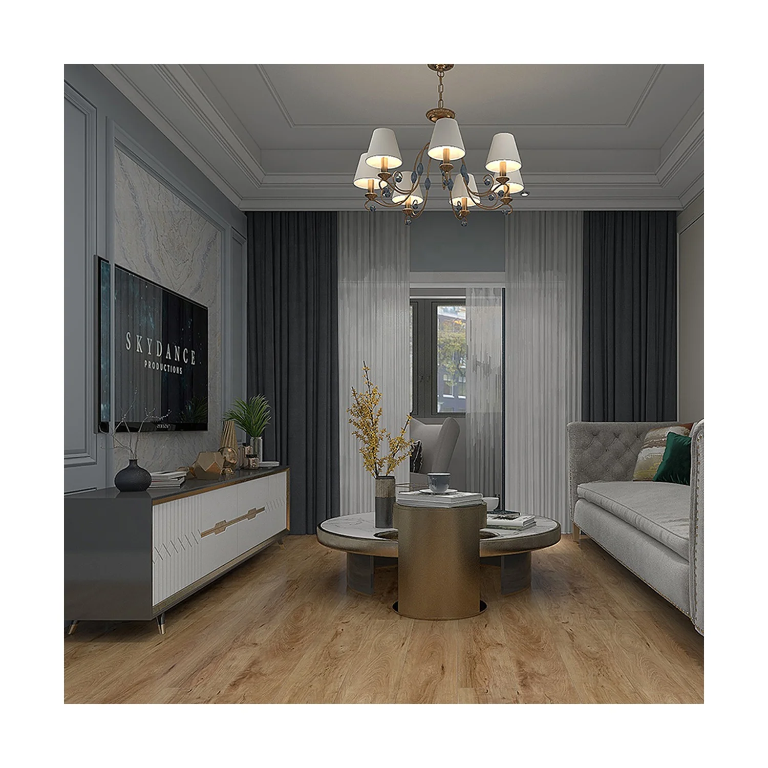 100% Virgin Best Price LVT/LVP Luxury 5mm Vinyl Plastic Wood Plank Click Tiles Flooring