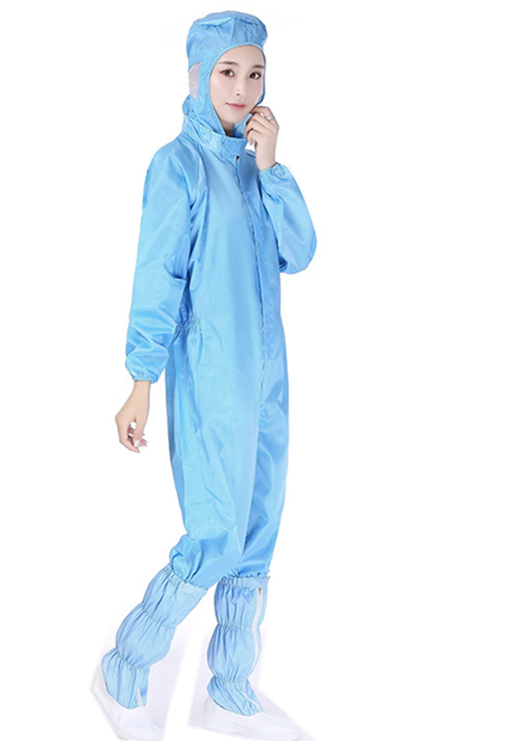 Antistatic Electronic Work Suit Garments Cleanroom Overall ESD Safety Cloth Carbon Fiber Antistatic Coat Jacket