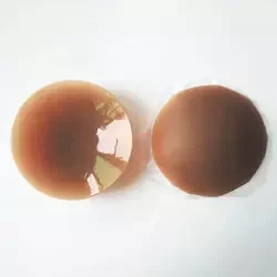 Reusable Invisible Round Shape Silicone Bra Pads Nipple Cover No Glue Adhesive Reusable Matte Silicone Nipple Cover Pasties