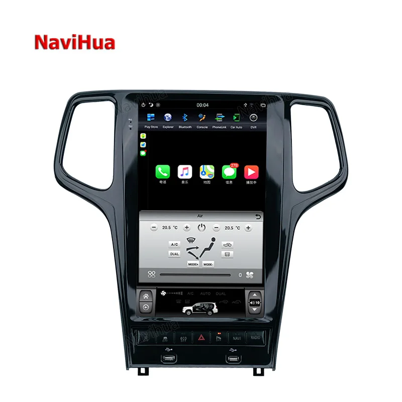  Автомобильный DVD-плеер Navihua 13 6 дюйма на Android для Jeep Grand Cherokee мультимедийный сенсорный экран стерео радио GPS-навигация