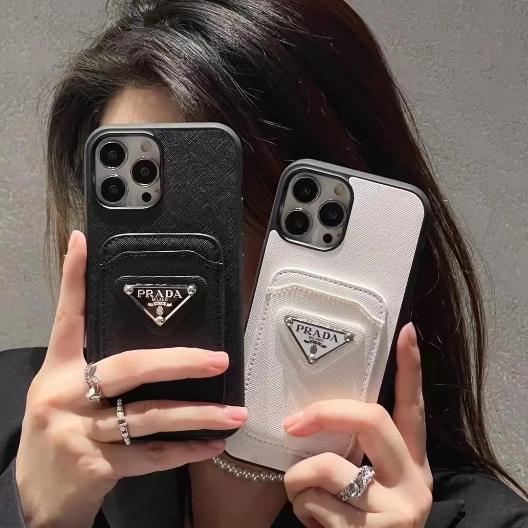 Luxury designer leather Card Phone Case for iphone 14 pro 14 promax 13 pro 13mini 12 11 wallet bags case