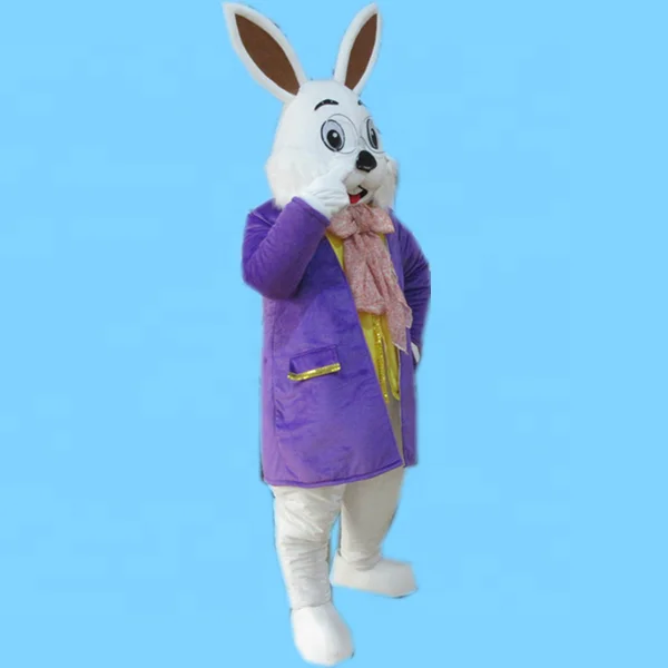 White bunny rabbit performance wear/mascot costume/cosplay