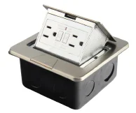 SA and india style pop up electrical outlet floor socket HGD-3F /factory promotion electric aluminum alloy cover floor box