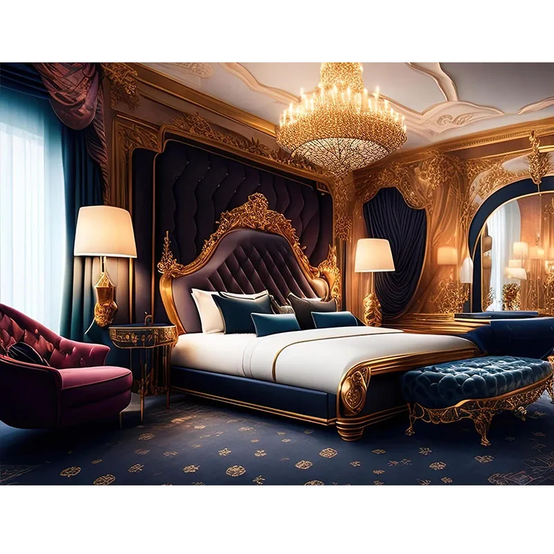 White Hotel Furniture Set Bedroom Sheet Hotel Queen Size Twin Beds Rooms Single and Double Super King Size