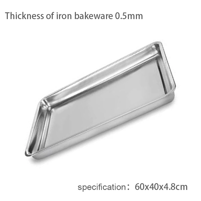 Commercial Aluminum Metal Sheet Baking Tray  Dish Iron Baking Pan With Full Size
