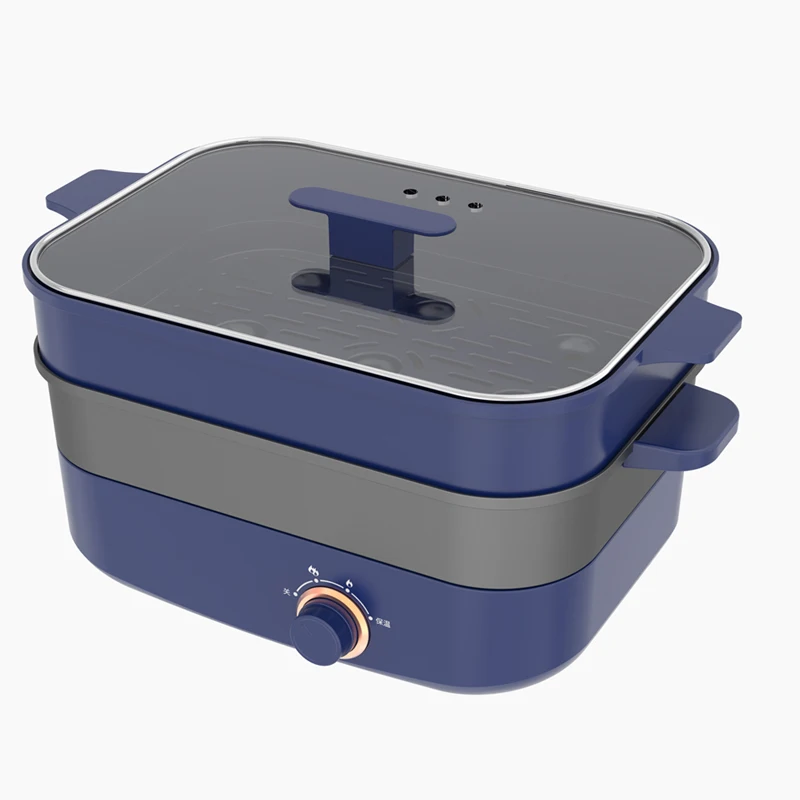 Factory Price Multi-functional 220V BBQ Rectangular Grill Pot Electric Hot Pot Cooker