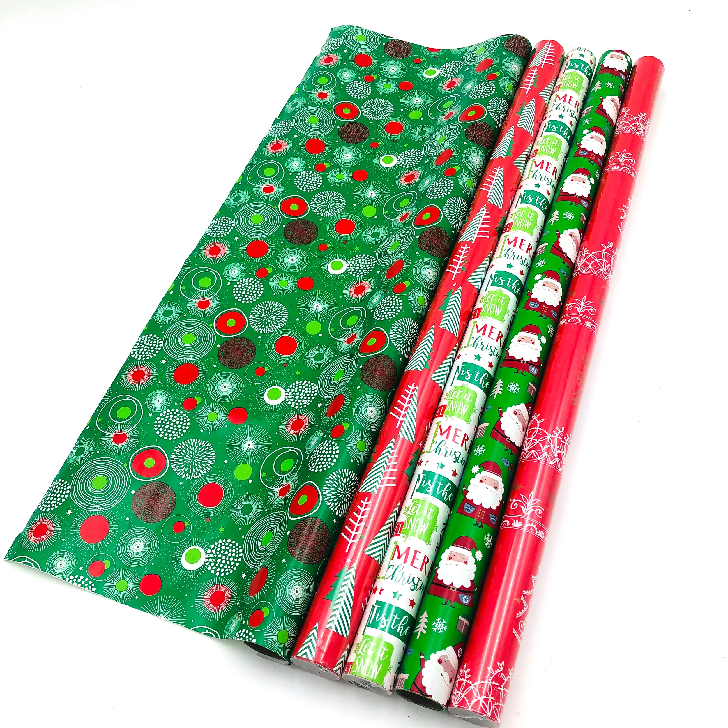 Wholesale Christmas Wrapping Paper Roll Paper, 70cm*500cm/roll wrapping paper for christmas
