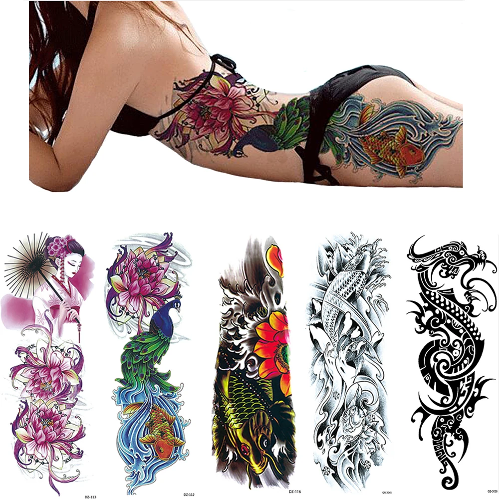 Glaryyears наклейка для татуировки на всю руку, рукав для ног QB3041 - QB3070 DZ