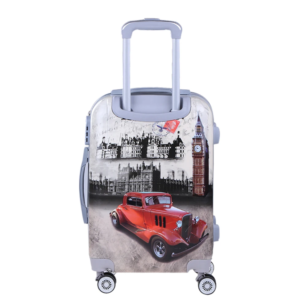 Чемодан для переноски из поликарбоната в стиле ретро, уникальный Дорожный чемодан, красивый комплект из 3 предметов