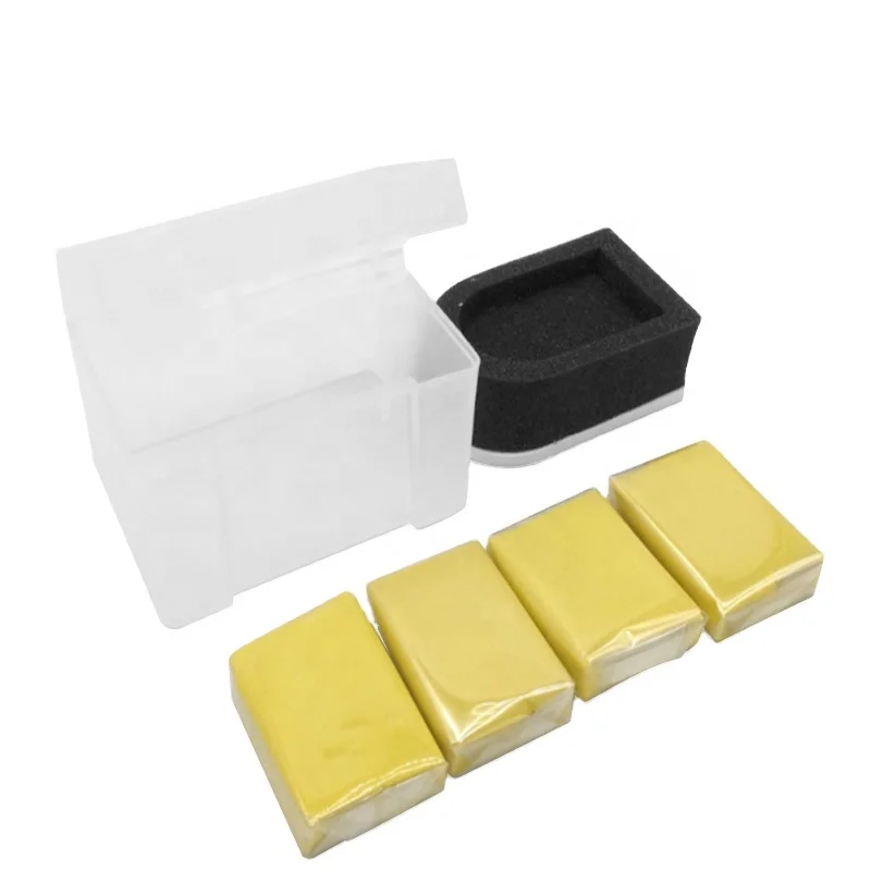 
 BT-2016A Marflo волшебный глиняный брусок из 4 предметов (аппликатор-спонж, синие, желтые, автоматическая чистка глиняный брусок автомобиля автомобильнаяа очиститель Pad  