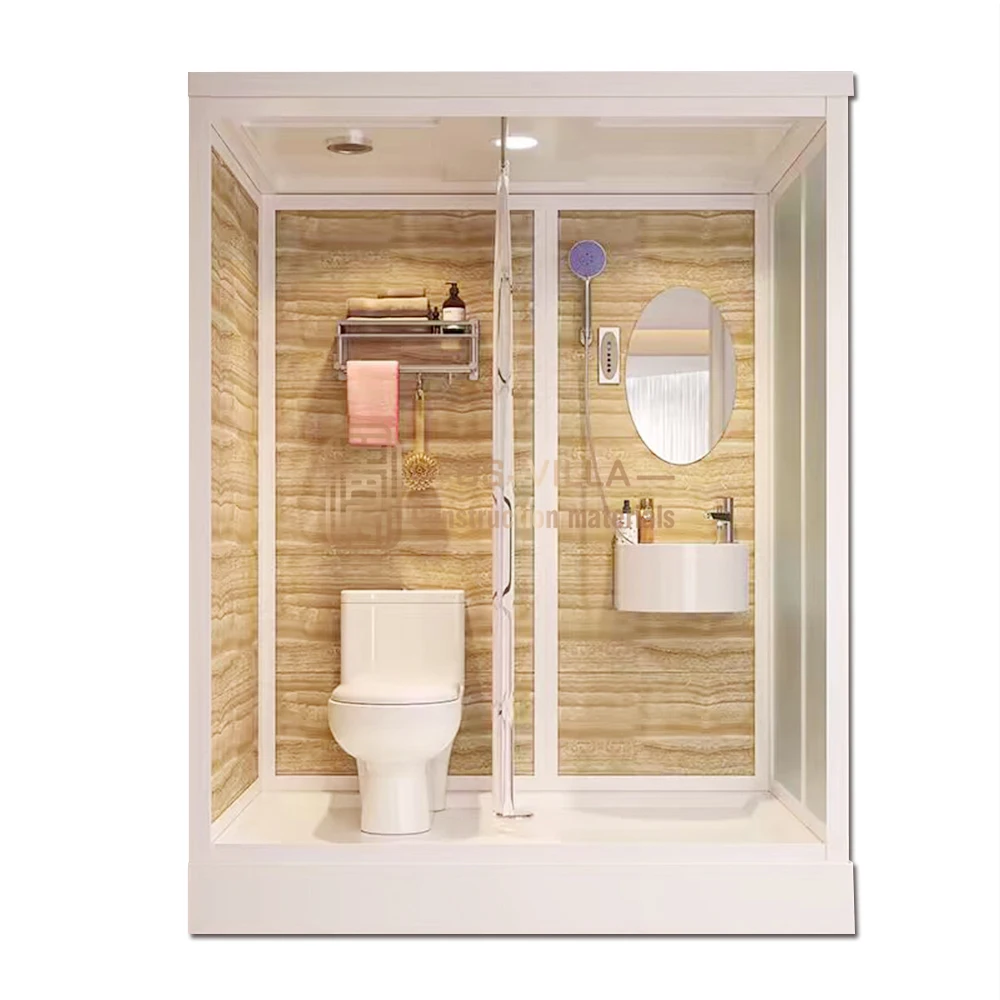 Prefabricated Bathroom Integrated Shower Room Luxury All In One Prefabricated Shower Room