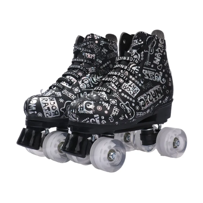 Модный 4-х колесный скейт обувь для взрослых