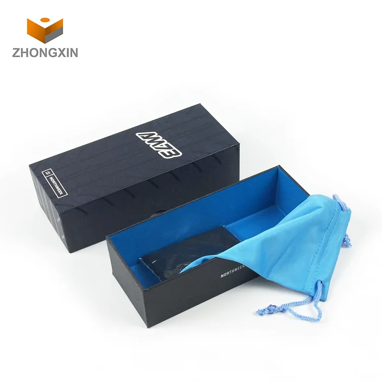 Factory direct sale OEM foldable glasses full cover paper case sunglasses eyewear packaging box