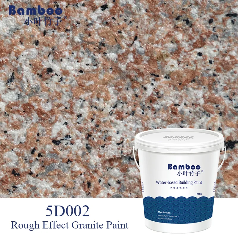 
 Устойчивая к царапинам Погодостойкая водостойкая трёхмерная гранитная краска с шероховатым эффектом от производителя  