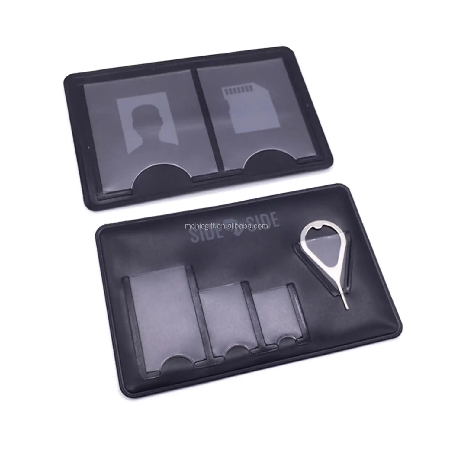 Various Types Of Sim Credit Card Holder Pvc Protective Memory Card Case Micro SD Credit Sleeve Business Card Holders