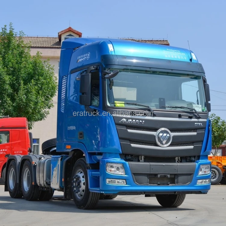 Известный китайский бренд новый трактор Foton Auman ручной левый привод 600 л дизельное топливо GTL 6x4 тягач грузовик евро 5 для продажи