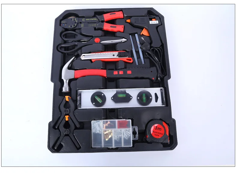 187PCS Hand Tool Sets Car Repair Tool Kit Mechanical Tools Box Home Ratchet Socket Wrench Set Screwdriver Kits