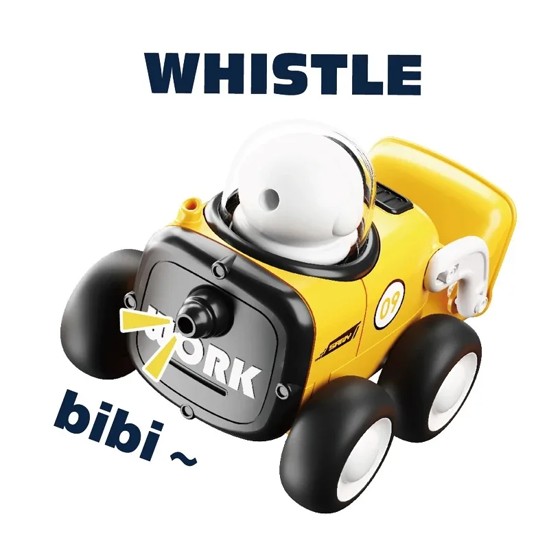 2023 new baby inertial car toy interactive game press friction car mini cartoon animal car children 3-8