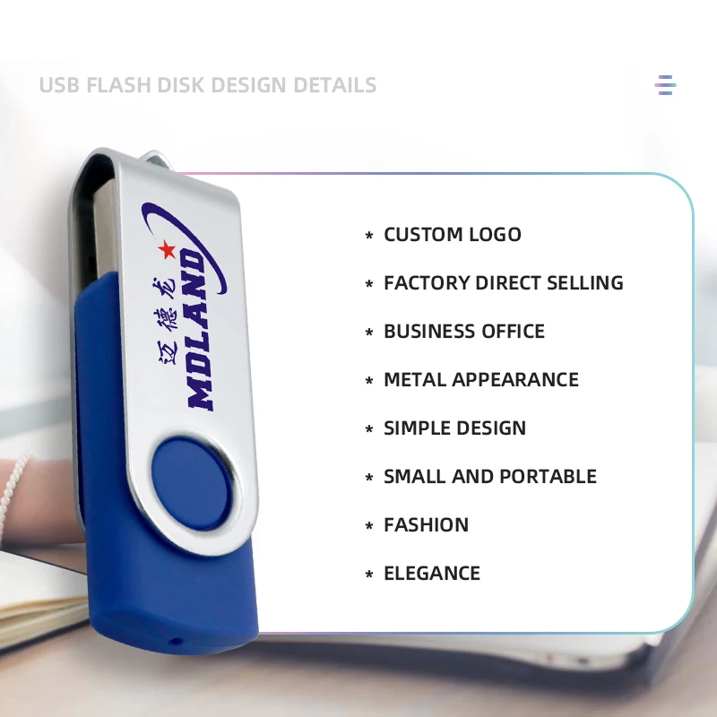 Wholesale Gifts Usb 2.0 3.0 Pendrive Metal & Plastic Swivel Pen Drive 4gb 8gb 16gb 32gb 64gb 128gb Flashdrive