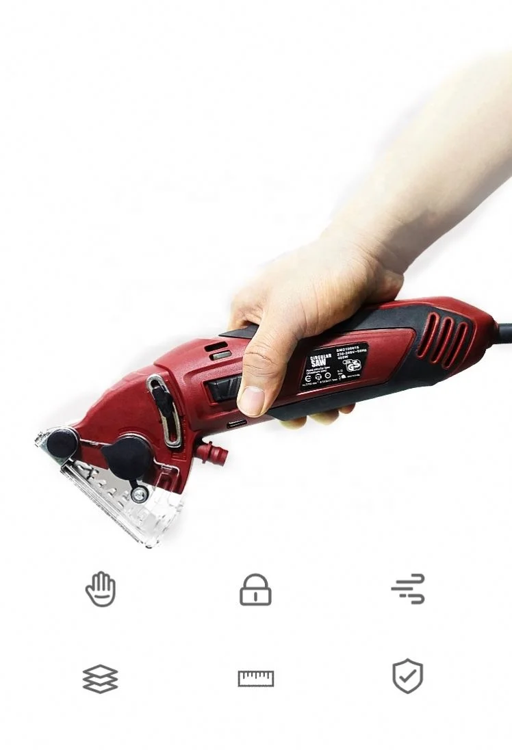 Multifunctional Mini Saw Cutting Machine With Safety Switch Anti-Slip Handle 400W Electric Circular Saw Chainsaw
