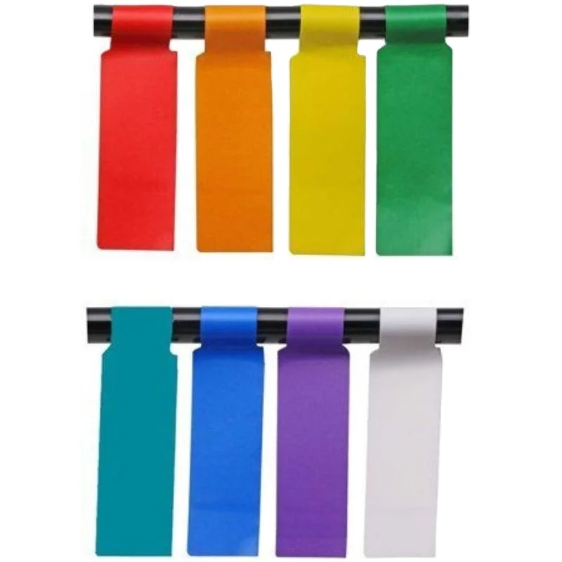 Waterproof Oilproof Tear Resistant Solid Color Scratch Resistant Flag Cable Label Sheets Wire And Cable Sticker