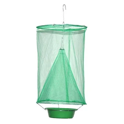 LNDF Hot Sale Hanging House Fruit Fly Trap Flies Net with Lure bowl Plastic Eco Material Disposable Green Indoor Outdoor