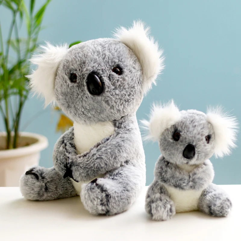 Adorable Mother and Baby Grey Plush Toy Koala High Quality Stuffed Mini Koala Bear Plush Soft Toys For Sale