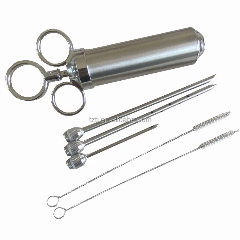 Marinade Meat Injector Kit Stainless Steel Needle Meat  BBQ Tool