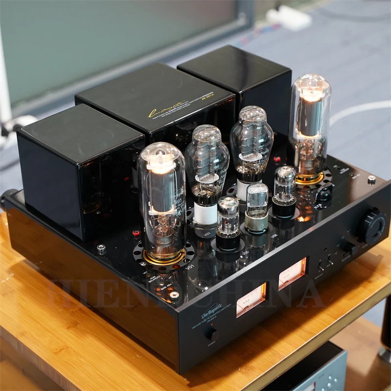 K-011 линия набор магнитных LM-508IA трубка Интегрированный усилитель/усилитель мощности 300B пуш-ап 805 трубки класса А 48 Вт *