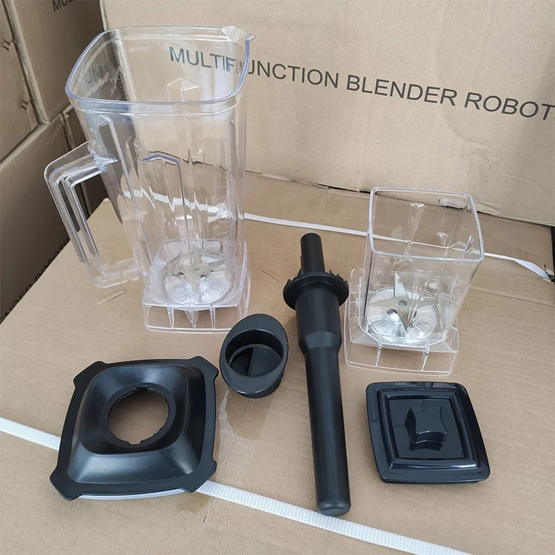 2024 Commercial Kitchen Blender 4500W Large Double Cups Smoothie Maker Powerful Fresh Fruit Juicer for Restaurant Use Electric