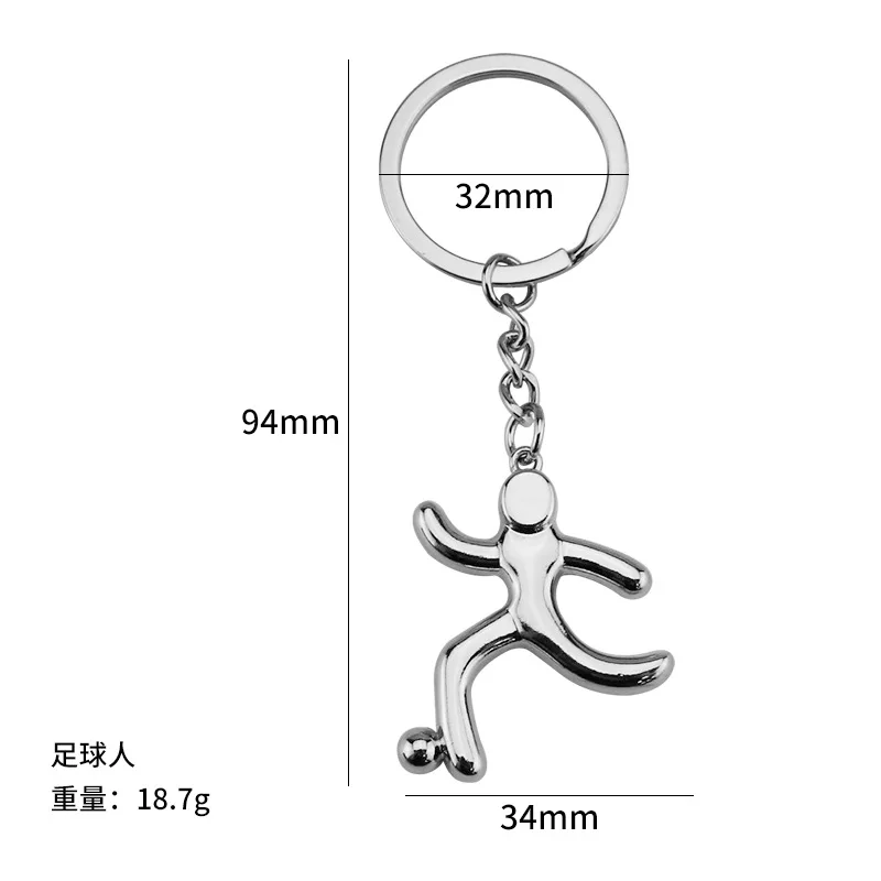 Custom logo Shopping Trolley Tokens Keychain Sport Gifts Souvenirs Metal Trolley Token Coin Keychain Mini Football Token Keyring