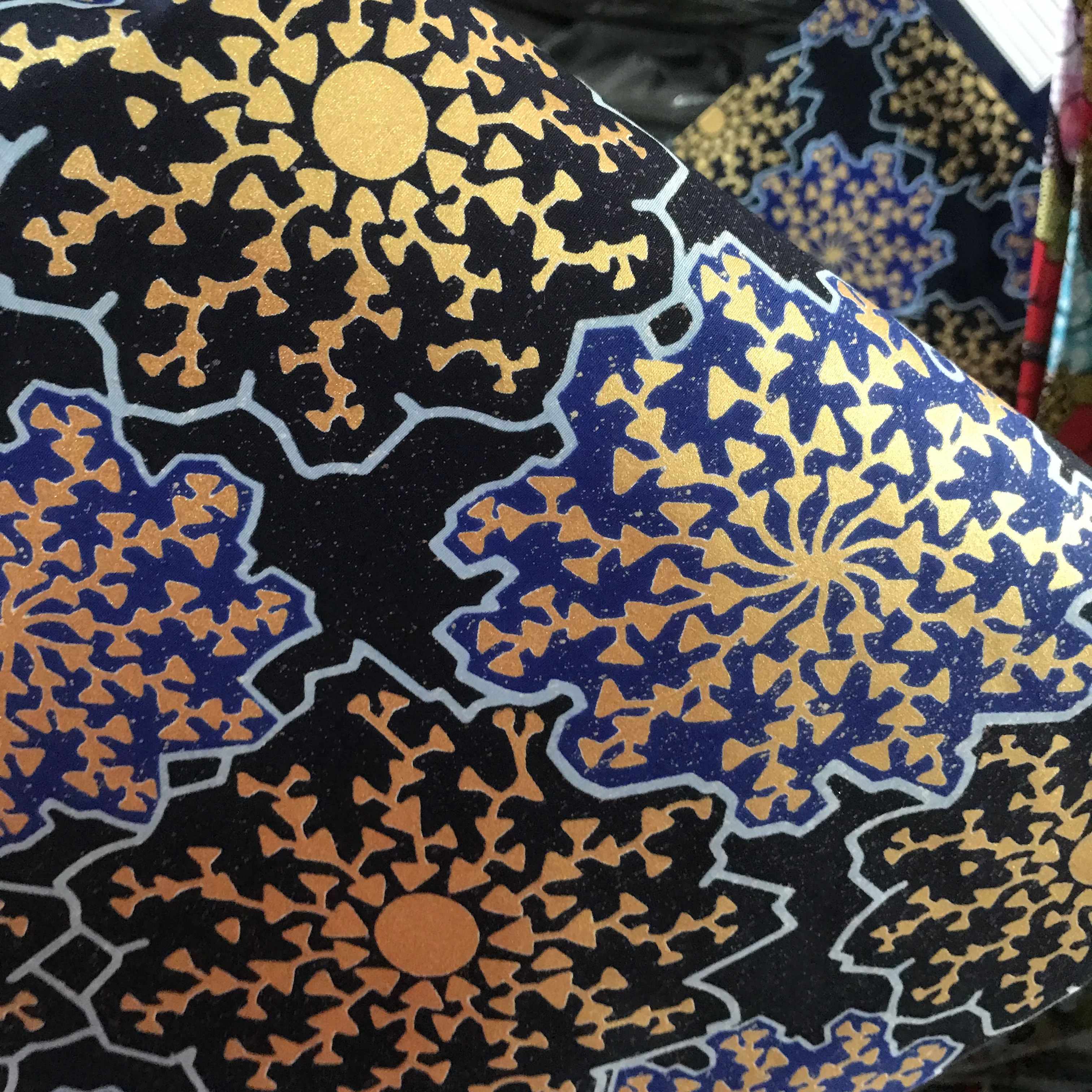 Hot Sell 100% Cotton Super Gold Wax Prints Golden African Ankara Fabrics