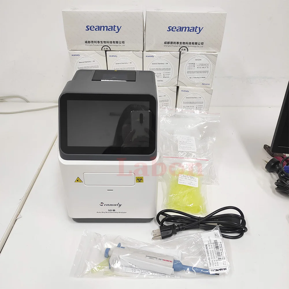 Medical Seamaty SD1 Dry Chemistry Fully Auto Biochemistry Dry Biochemical Analyzer Blood Test Machine