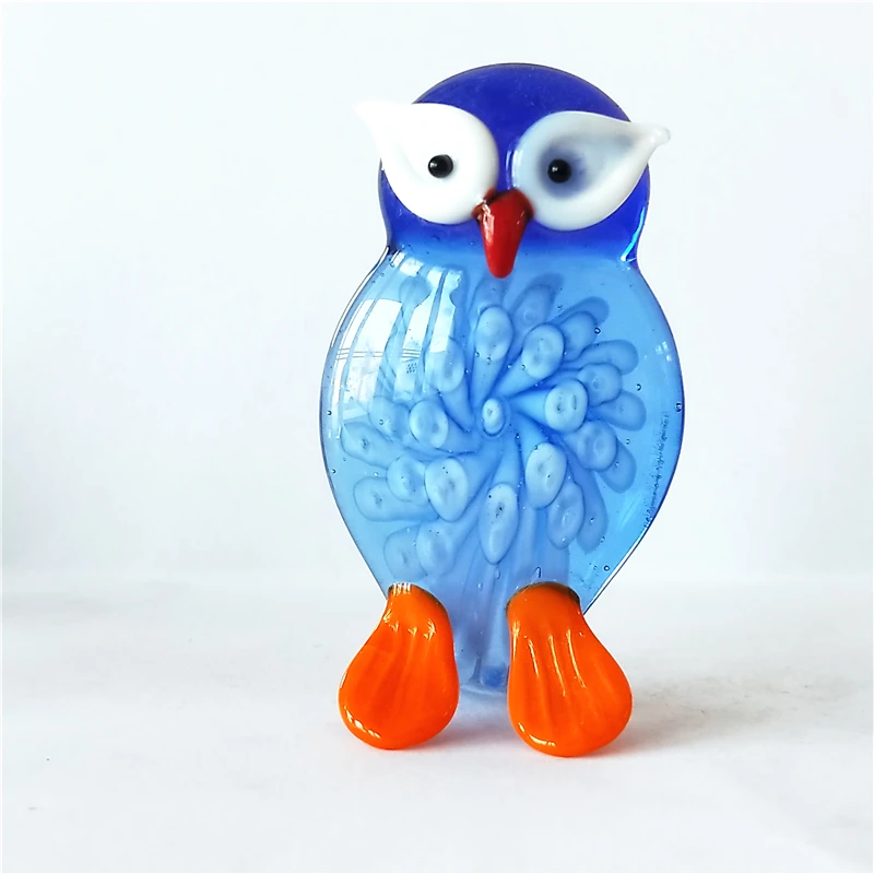 
Beautiful colorful handmade murano glass birds glass animal 
