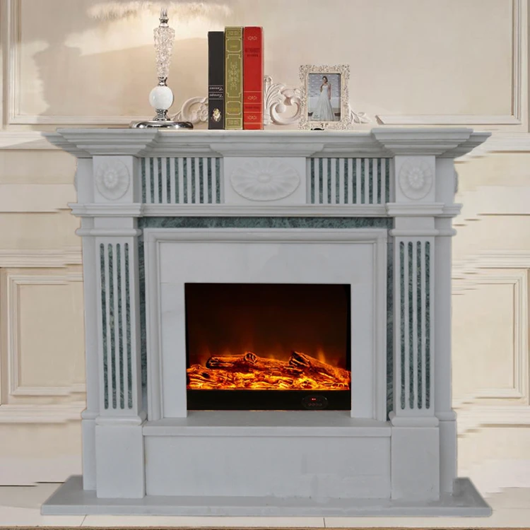 European line simple stone carving  Mantelpiece 27.5 frame fireplace frame