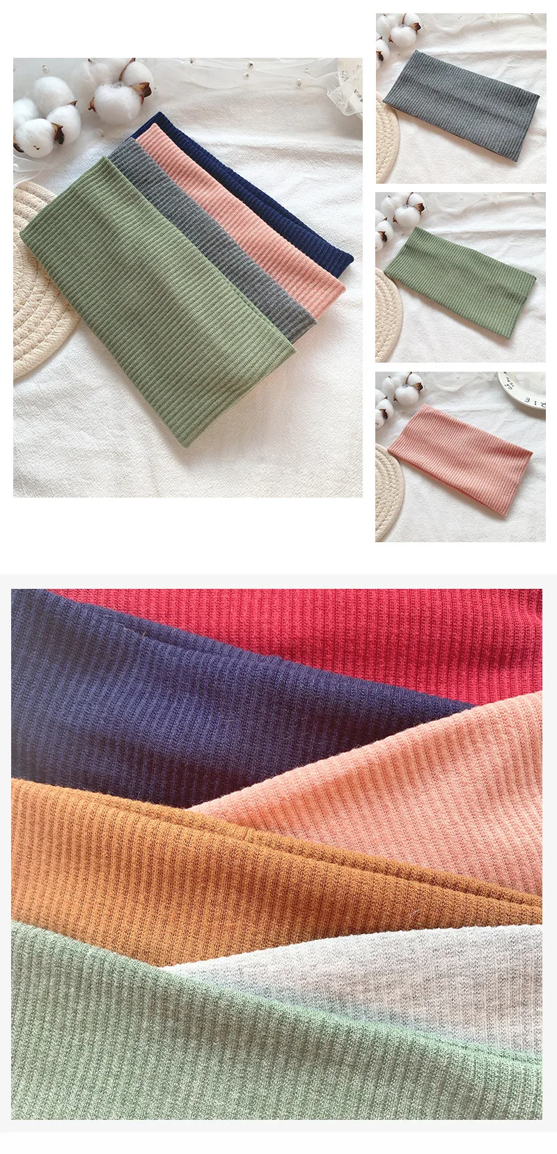 Headbands for Women Wide Non Slip Boho Head Bands Elastic Thick Soft Hairbands Fashion Workout Yoga Hair Accessories