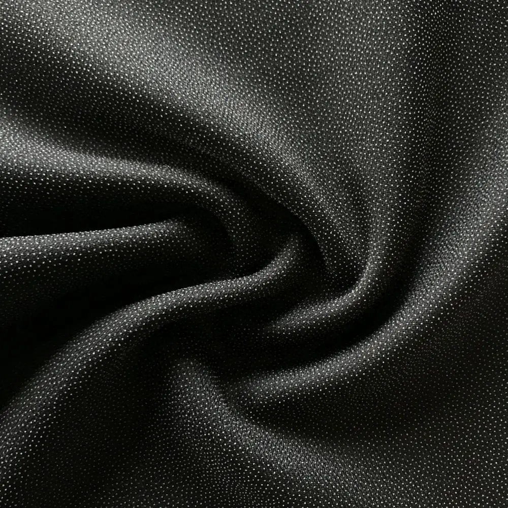 Oeko Tex Factory Supply 55Gsm 100% Polyester Twill Woven Fusible Interlining Fabric