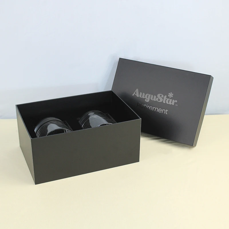 Luxury Design Lid And Base Cardboard  Box Glass Chocolate Box Packaging gift Boxes for Present Shoes