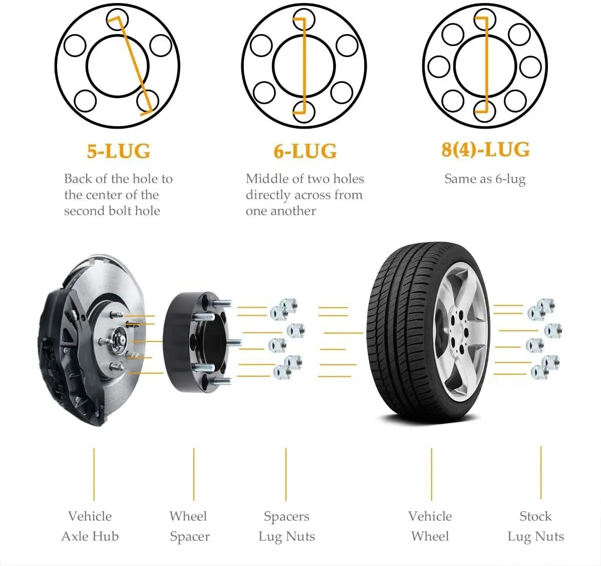 15MM 5X114.3   5 lug wheel spacers adapters
