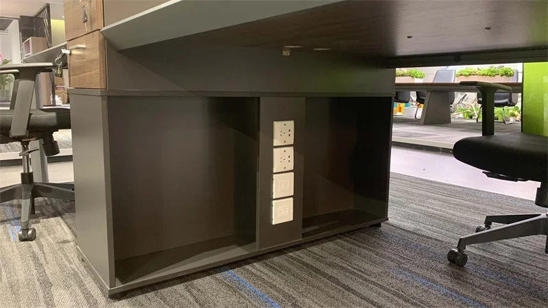 Office Furniture Melamine Board Wooden Computer Online Desk Of Office Modular Workstation