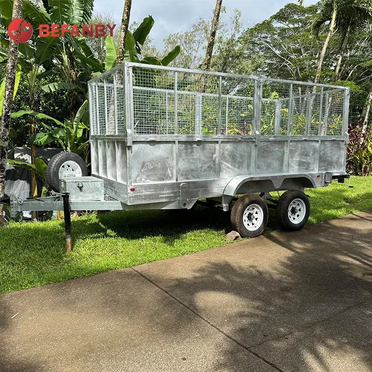 Tractor Trailer With Cage Box Trailer Motorcycle Small Box Trailer
