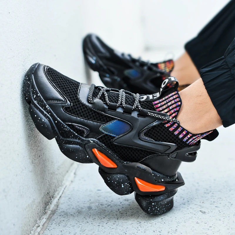 breathable sports sock shoes running trainers athletic custom jogging zapatillas hombre deportivas zapatos daddy chunky