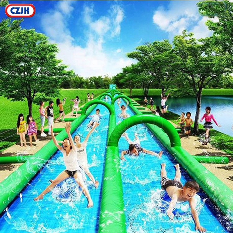 Дешевая водная горка 1000 футов надувная для города с бассейном