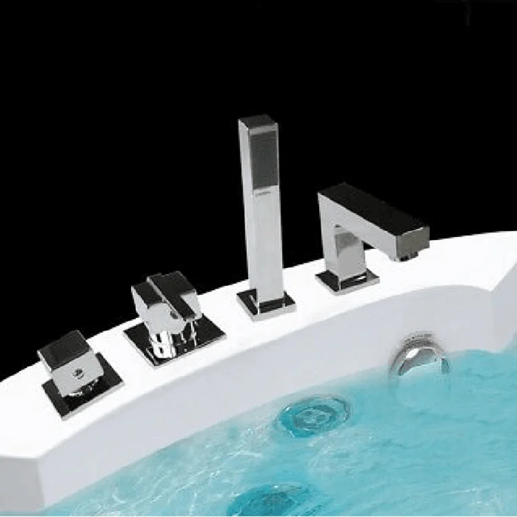 Whirlpool Bath Shower Mixer Spa 4 Holes Bathtub Faucet faucet pakistan