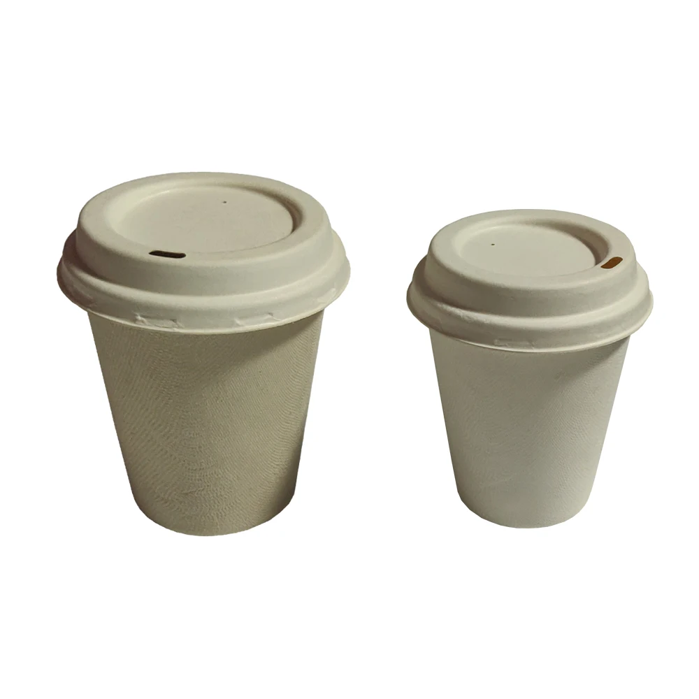 
Tomato Eco-Friendly Biodegradable sugarcane bagasse pulp disposable biodegradable compostable coffee cup 12oz sugarcane 